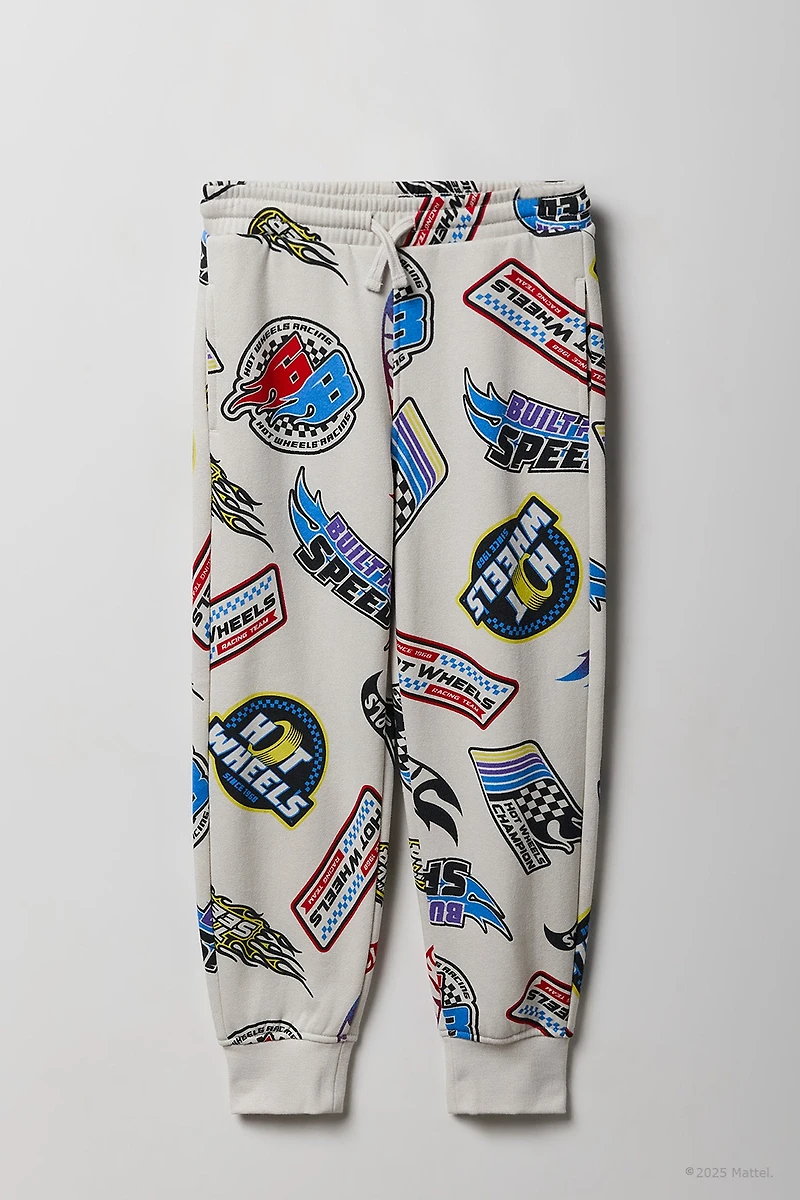 Jogger en molleton à imprimé Hot Wheels pour enfants