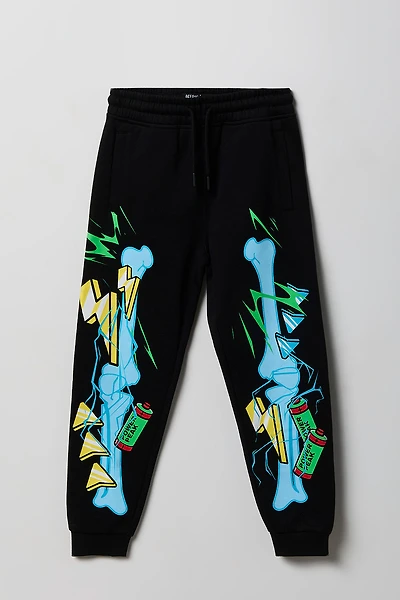 Boys Skeleton Fleece Jogger