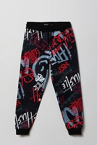 Boys Graffiti Fleece Jogger