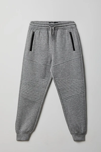 Jogger de style moto en molleton pour garçon