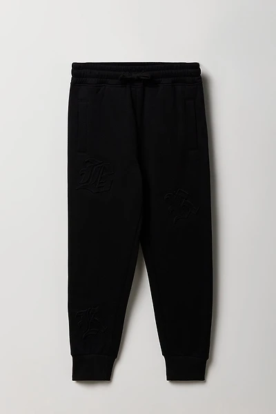 Kids Embossed Fleece Jogger