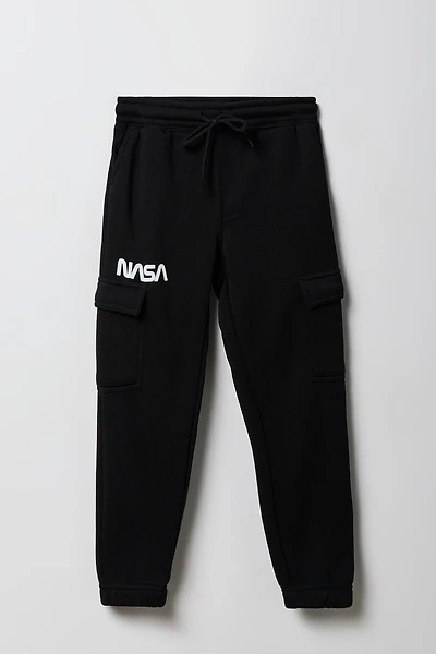 Kids NASA Graphic Fleece Cargo Jogger