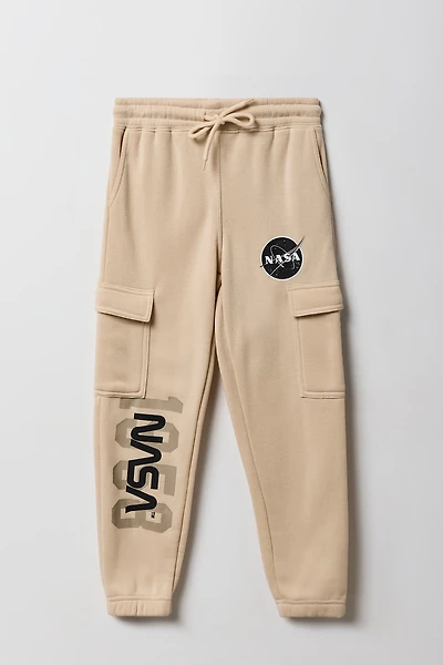 Jogger cargo en molleton à imprimé NASA pour enfant