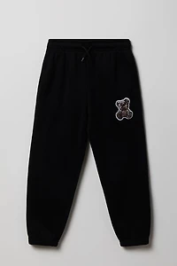 Kids Embroidered Fleece Jogger