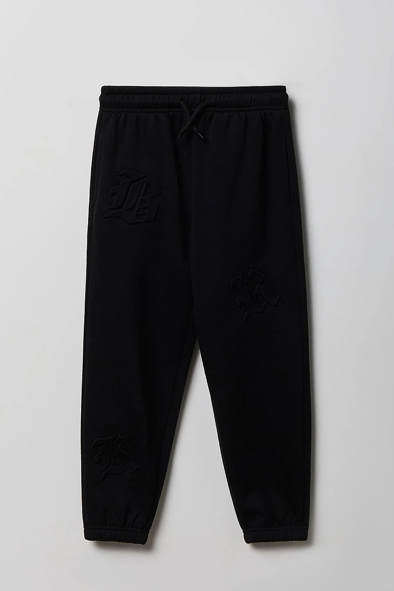 Kids Gothic Font Fleece Jogger