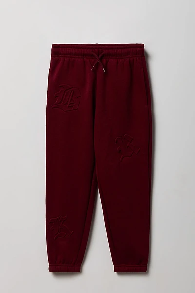 Jogger en molleton avec imprimé Lettres gothiques pour enfants
