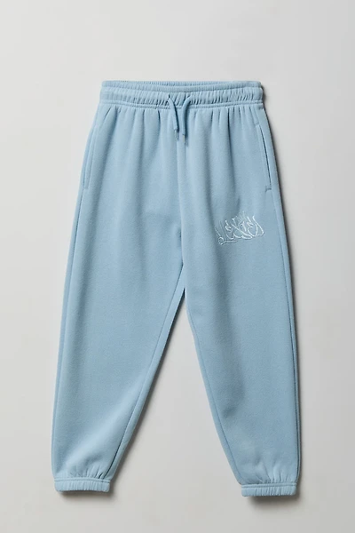 Pantalon d'entraînement en molleton avec motif brodé pour enfant