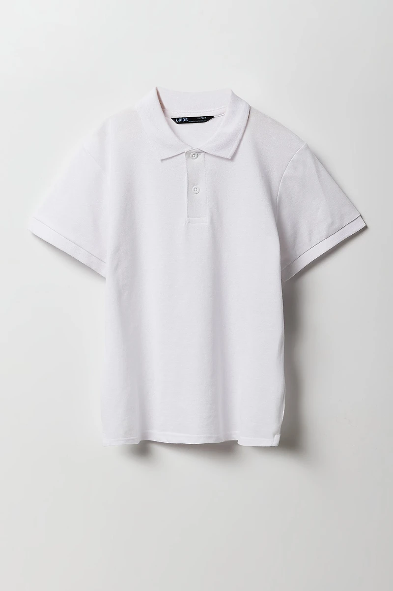 Polo uni pour garçon