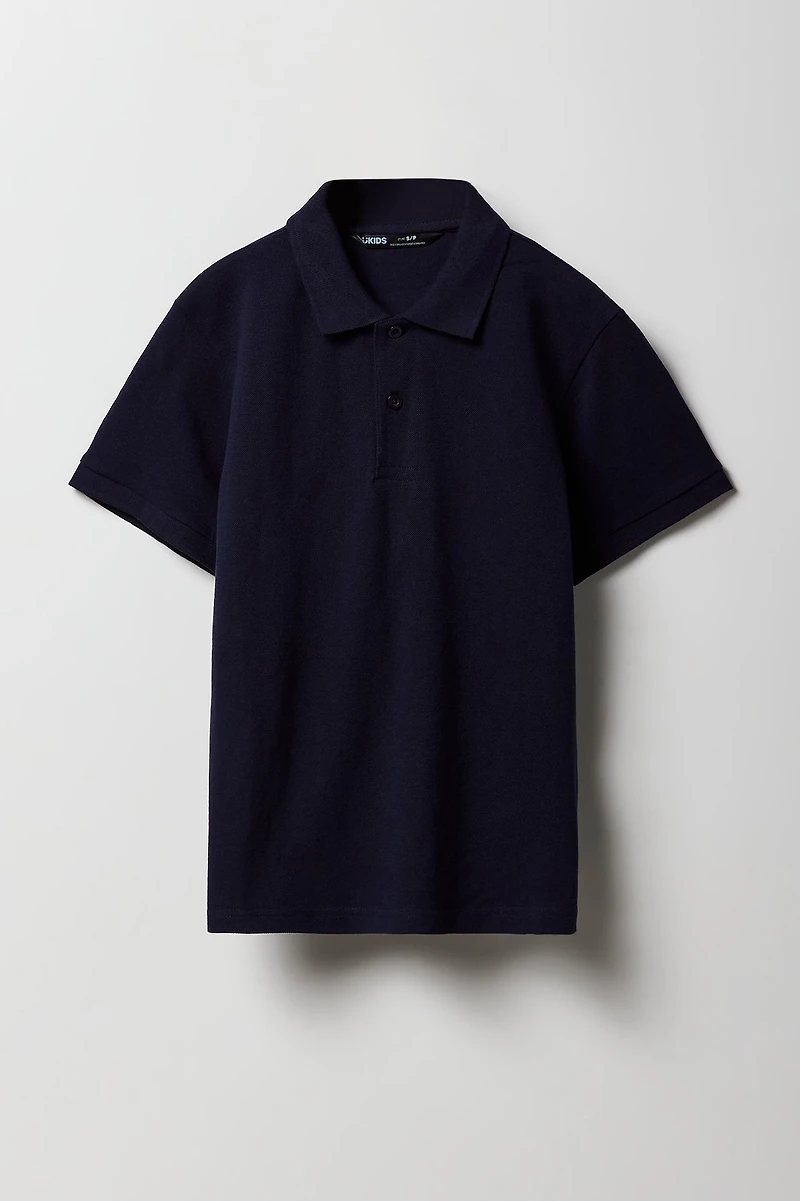 Polo uni pour garçon