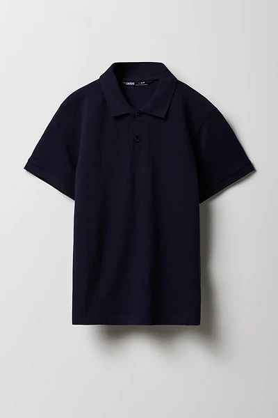 Polo uni pour garçon