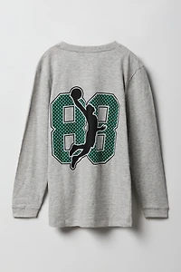 Boys LA Basketball Graphic Long Sleeve Top