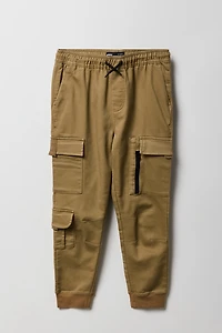 Jogger cargo avec poches et fermeture à glissière pour garçon