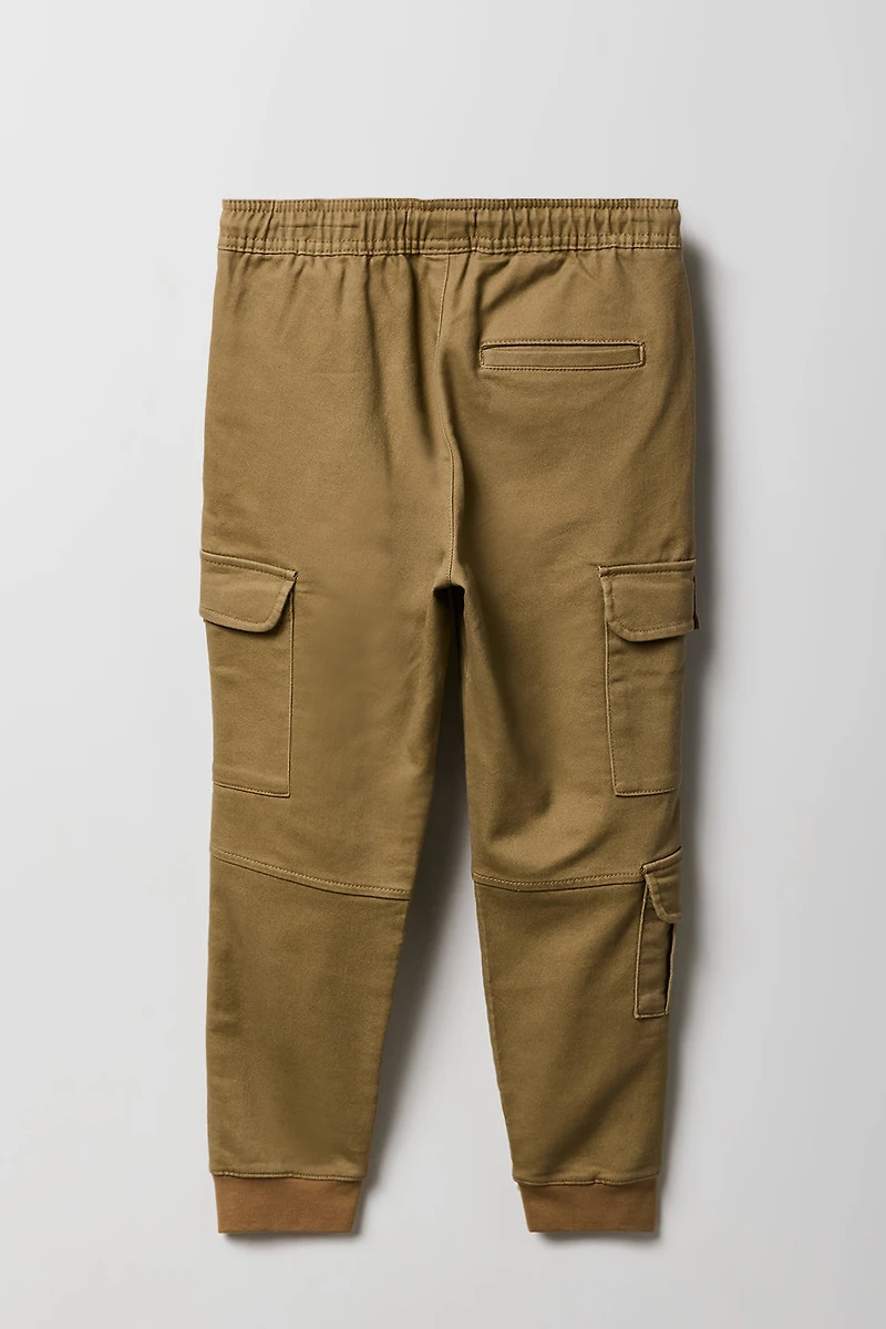 Jogger cargo avec poches et fermeture à glissière pour garçon