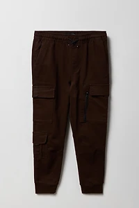Jogger cargo avec poches et fermeture à glissière pour garçon