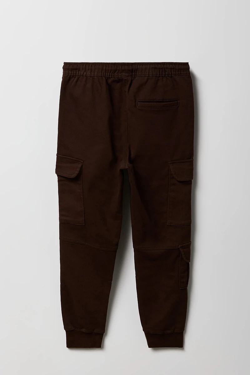 Jogger cargo avec poches et fermeture à glissière pour garçon