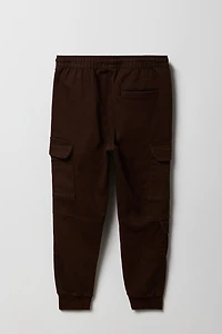 Jogger cargo avec poches et fermeture à glissière pour garçon