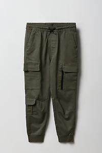 Boys Zip Pocket Cargo Jogger