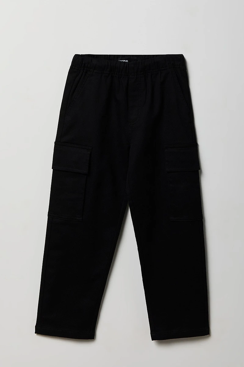 Boys Soft Straight Cargo Pant