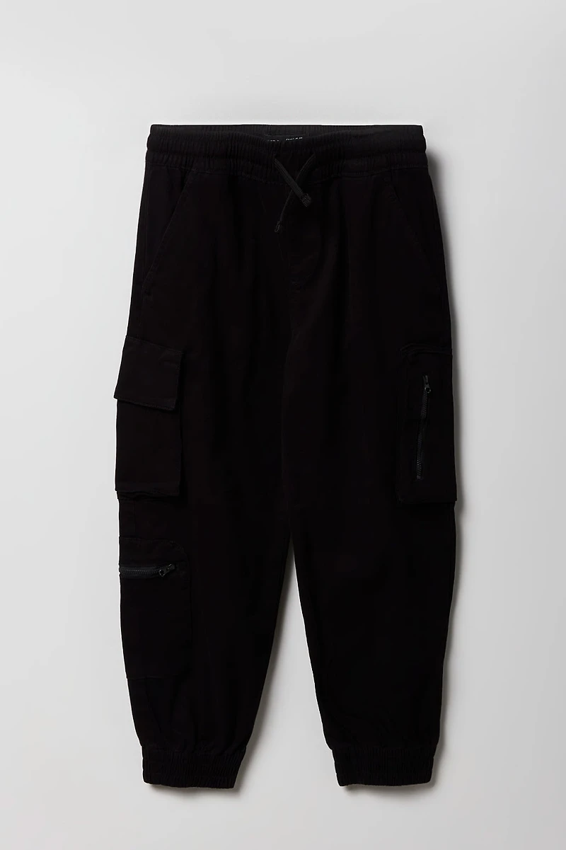 Jogger cargo avec poches à fermeture glissière pour garçon