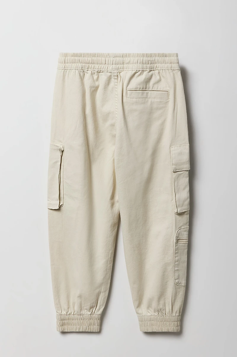 Jogger cargo avec poches à fermeture glissière pour garçon