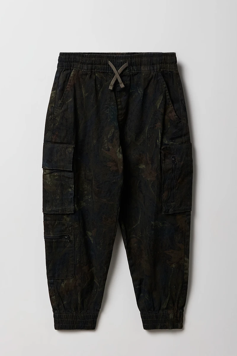 Jogger cargo avec poches à fermeture glissière pour garçon