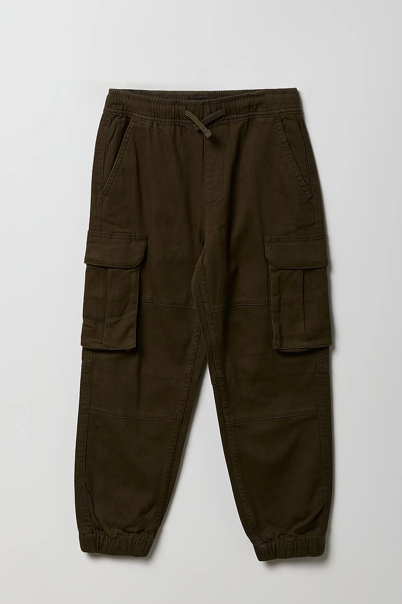 Boys Drawstring Cargo Jogger