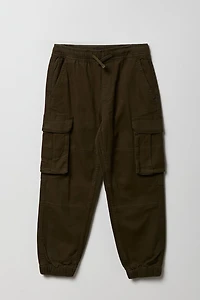 Boys Drawstring Cargo Jogger