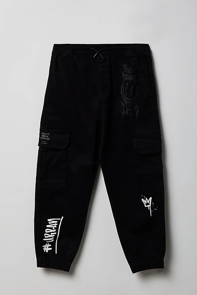 Boys Graphic Cargo Jogger