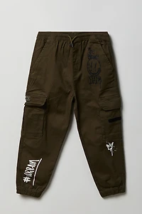 Boys Graphic Cargo Jogger