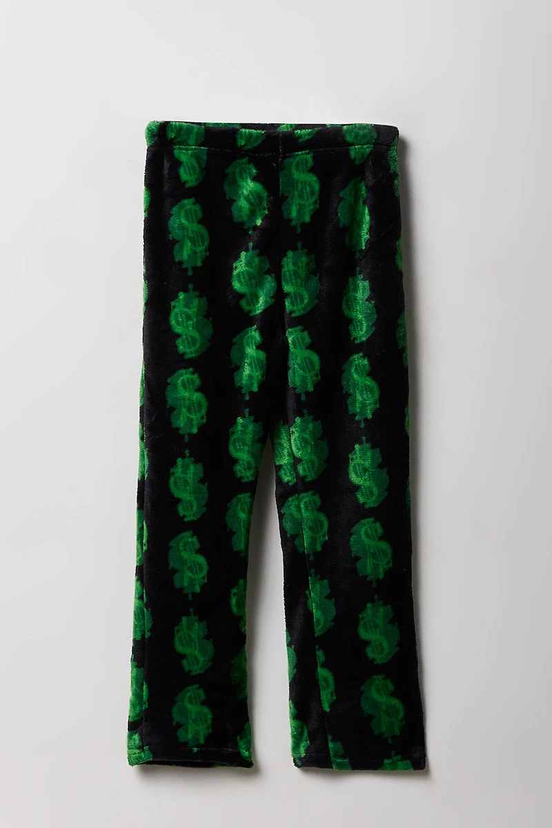 Boys Printed Plush PJ Pant