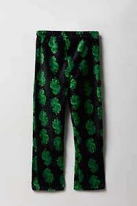 Pantalon de pyjama imprimé en peluche pour garçon