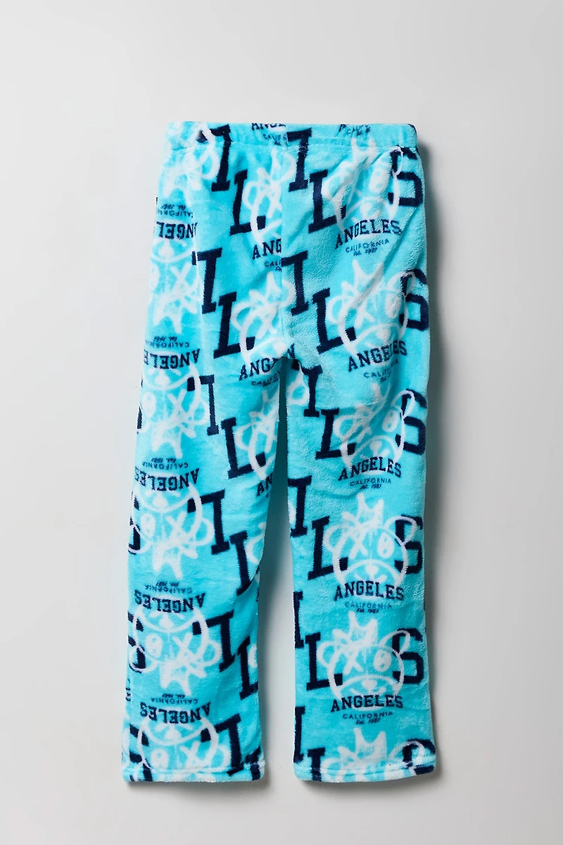 Pantalon de pyjama imprimé en peluche pour garçon