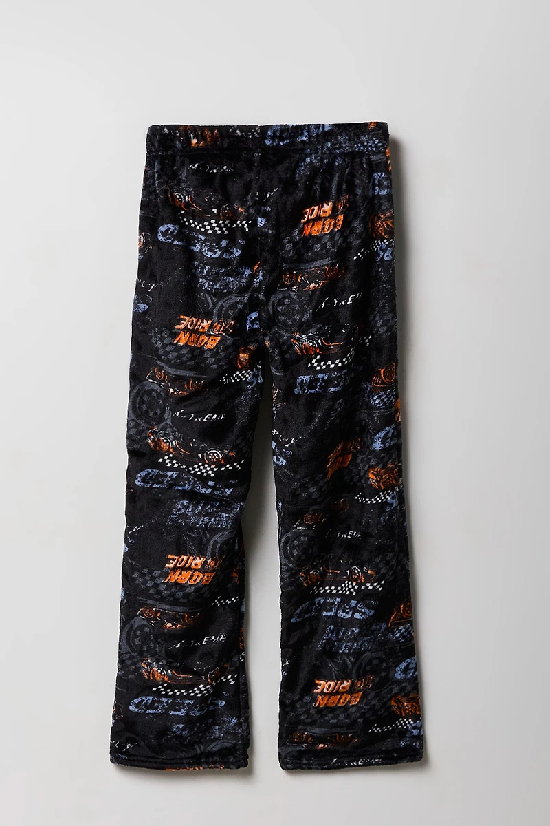 Pantalon de pyjama imprimé en peluche pour garçon