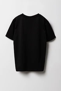 Ensemble-pyjama 2 pièces t-shirt imprimé et pantalon à carreaux pour garçons