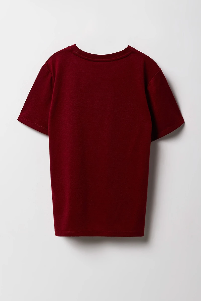 Ensemble-pyjama 2 pièces t-shirt imprimé et pantalon à carreaux pour garçons