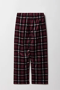 Ensemble-pyjama 2 pièces t-shirt imprimé et pantalon à carreaux pour garçons