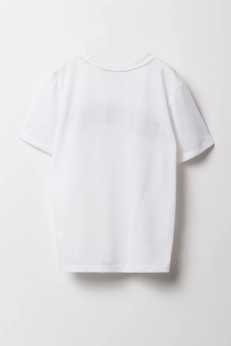 Ensemble-pyjama 2 pièces t-shirt imprimé et pantalon à carreaux pour garçons