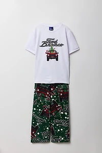 Boys Ford Bronco Christmas 2 Piece Pajama Set