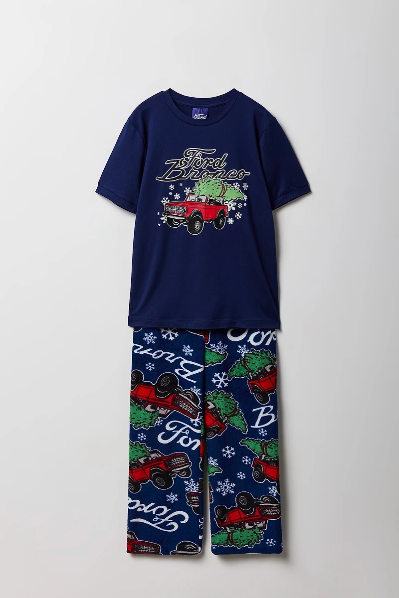 Ensemble pyjama de Noël avec imprimé Ford Bronco pour garçon