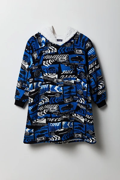 Kids Ford Plush Blanket Hoodie