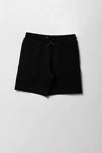 Boys Textured Drawstring Short
