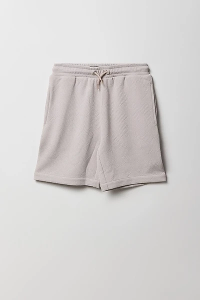 Short texturé à taille coulissante pour garçon