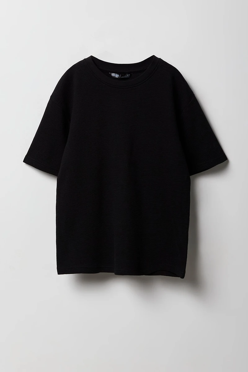 Boys Textured T-Shirt