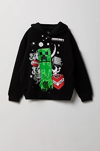 Kids Minecraft Graphic Fleece Hoodie