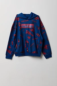 Kids Spider-Man Print Fleece Hoodie