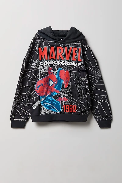 Kids Spider-Man Graphic Fleece Hoodie