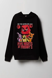 Kids Five Nights at Freddy's Graphic Fleece Hoodie