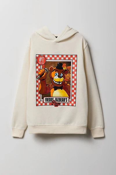 Haut à capuchon en molleton imprimé Five Nights at Freddy's pour enfants