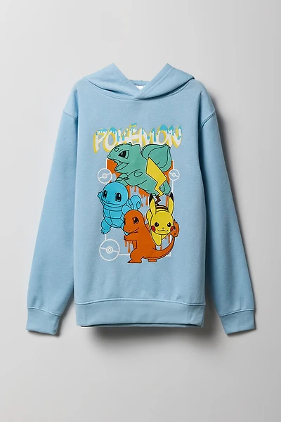 Haut à capuchon en molleton imprimé Pokémon pour enfants