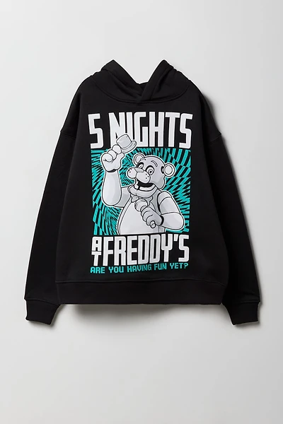 Haut à capuchon en molleton avec imprimé 5 Nights At Freddy's pour enfant
